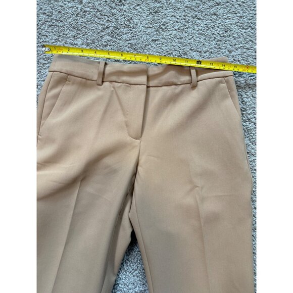 Talbots Hampshire Ankle Pant 2P Womens Straight Leg Khaki Trousers Office New - Picture 3 of 11